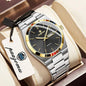 PAAZOMU Original Luxury Men Clock Fashion Luminous Waterproof Chronograph Date Watch For Man Leather Quartz Men's Watches Reloj