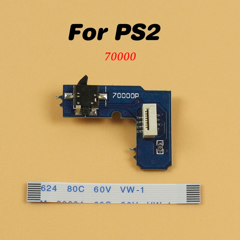 Power ON OFF Reset Switch Board 8Pin Flex Ribbon for PS2 | PlayStation 2 70000 90000 Repair Part