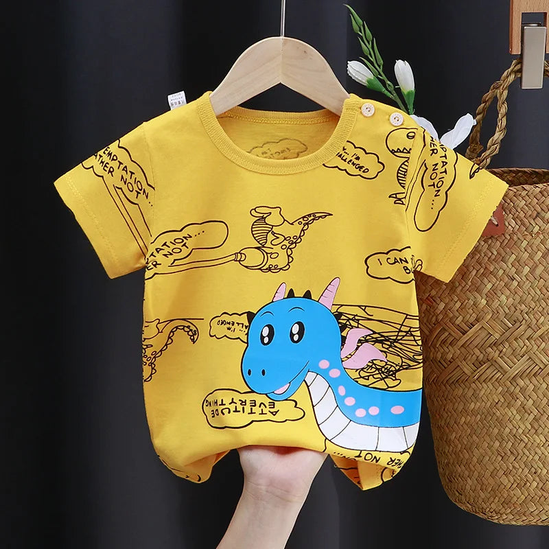 Kids Cotton Graphic Tee | Summer Unisex T-Shirt for Babies and Toddlers