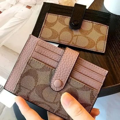 Compact RFID Wallet for Women | Slim Card Holder and Coin Purse