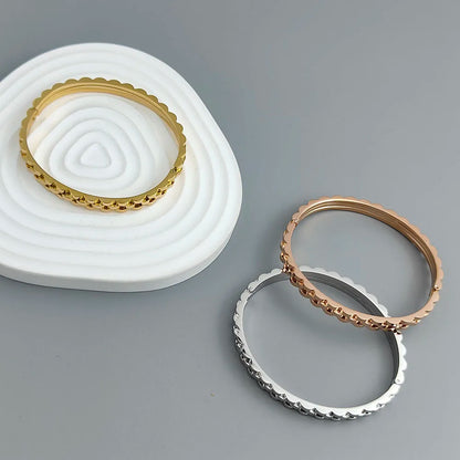 New gear-shaped stainless steel gold-plated bracelet 18K, high quality waterproof couple bracelet, wife gift