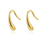 European New Cross Sunflower Gold Color Stud Earrings, Fit Women's Festival Exquisite Charm Jewelry Gifts  925 Silver