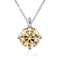 NeeTim 1CT 2CT Real Moissanite Pendant Necklace For Women Top Quality 925 Sterling Silver Wedding Party Bridal Luxury Jewelry