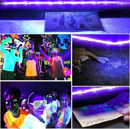 UV LED Light Strip 395-405nm | Flexible Black Light for Glow Parties