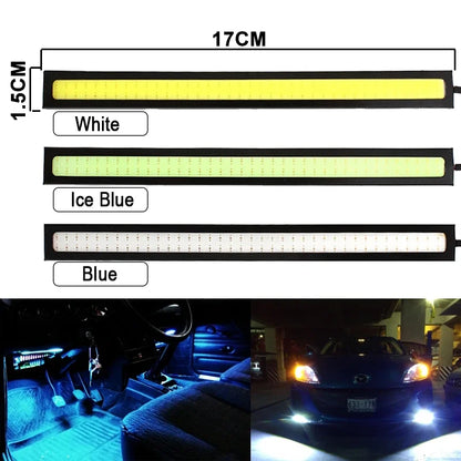 IP67 Waterproof LED Strip Light | 17cm COB Chipset & 3M Adhesive Mounting for Fog/DRL