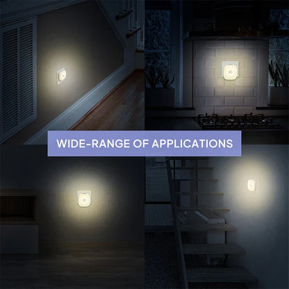 LED Motion Sensor Night Light | Plug-In Automatic Lamp for Hallway Closet