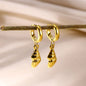 Freshwater Ocean Starfish Shell Hoop Earrings For Women Elegant Stainless Steel Gold Color Aretes Christmas jewelry accessories