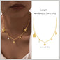 18k Gold Plated Pearl Shell Conch Starfish Summer Beach Necklace, Charms Necklace for Women,Stainless Steel Waterproof Jewelry