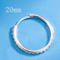 925 Sterling Silver 8/12/16/20MM Zircon Hoop Earrings For Women Wedding Engagement Luxury Jewelry Accessories Money 925