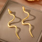 Stainless Steel Earrings Europe And The United States Design Snake Stud Fine Earrings For Women Jewelry Trending Products New in