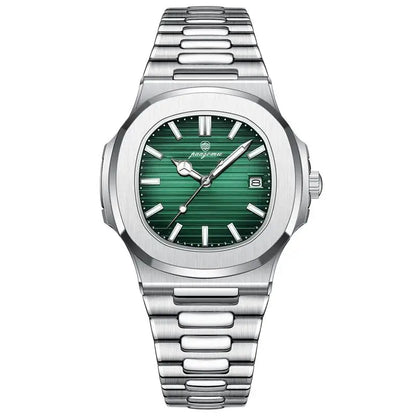 PAAZOMU Business Casual Quartz Wristwatch Men Waterproof Luminous Hands Classic Durable Strap Fashion Watch for Work Daily Life
