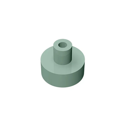 Gobricks Tile Round 1x1 with Bar and Pin Holder | Compatible Building Block