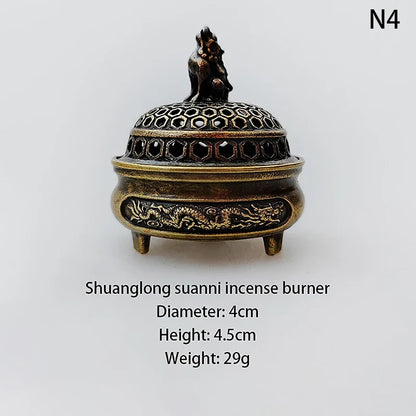 Elephant Lotus Incense Burner | Metal Incense Holder for Yoga Meditation