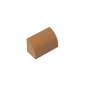 Gobricks GDS-M063 Curved Brick 1 x 2 x 1 No Studs | Compatible Building Block