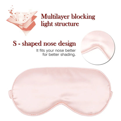 Imitated Silk Sleep Eye Mask | Soft Light Blocking Travel Eyeshade