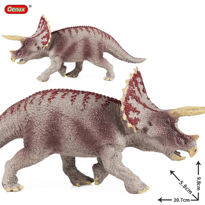 Oenux Jurassic Dinosaurs Action Figures Set | 5 Realistic PVC Models Collection Toy