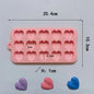55 Piece Small Heart Shaped Silicone Cake Mold | Heart Chocolate Pastry Molds for DIY Baking