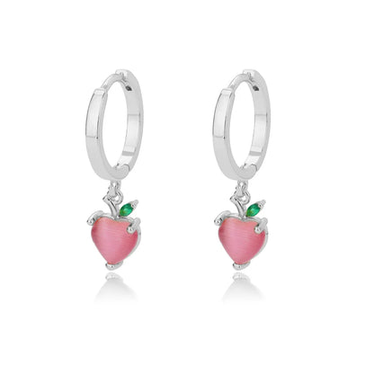 Zircon Heart Pendientes Earring For Women Stainless Steel Gold Color Piercing Earring 2025 Trend Jewelry aretes Accesorios mujer