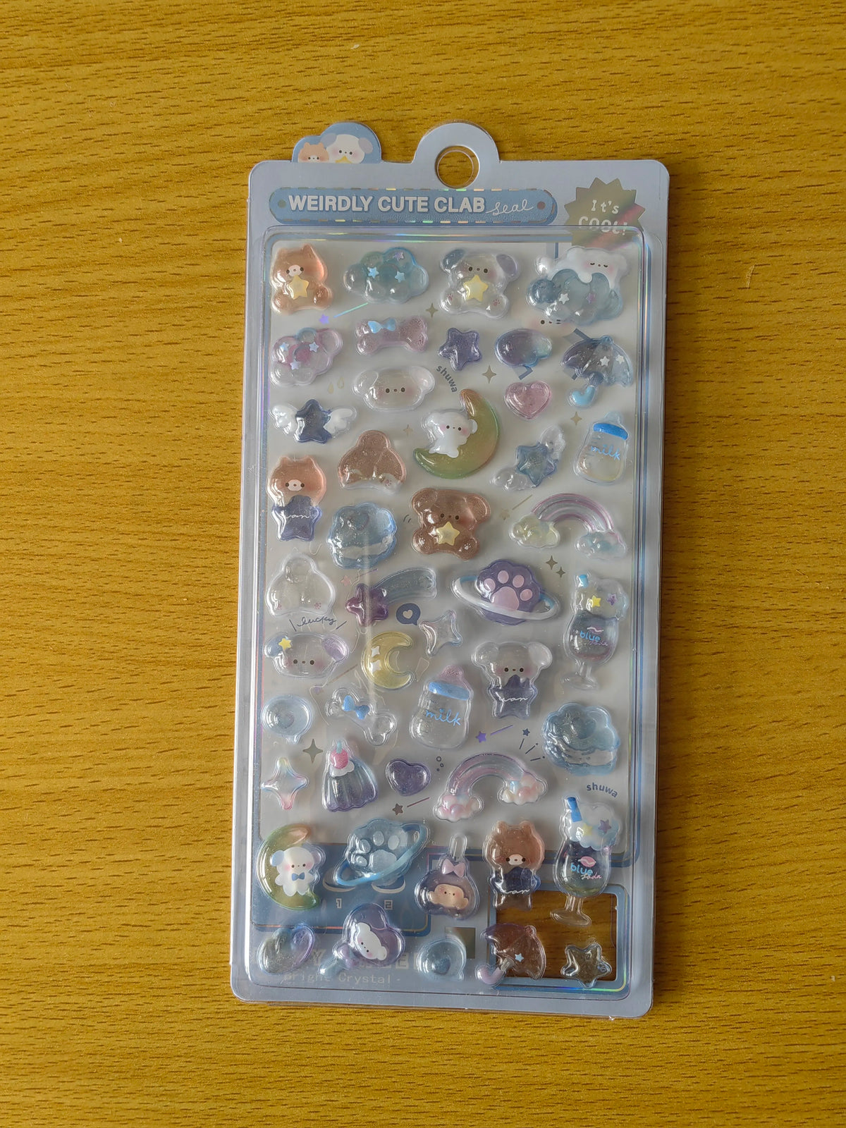 Japanese Anime Food Stamping Seal Fun | 3D Crystal Diamond Sticker Set for Kids