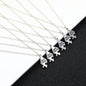 4/5/6/7/8 Pcs Unisex Alloy Best Friend Necklace Pendant Set Creative Trendy Fashion Necklace Jewelry gifts For Friend