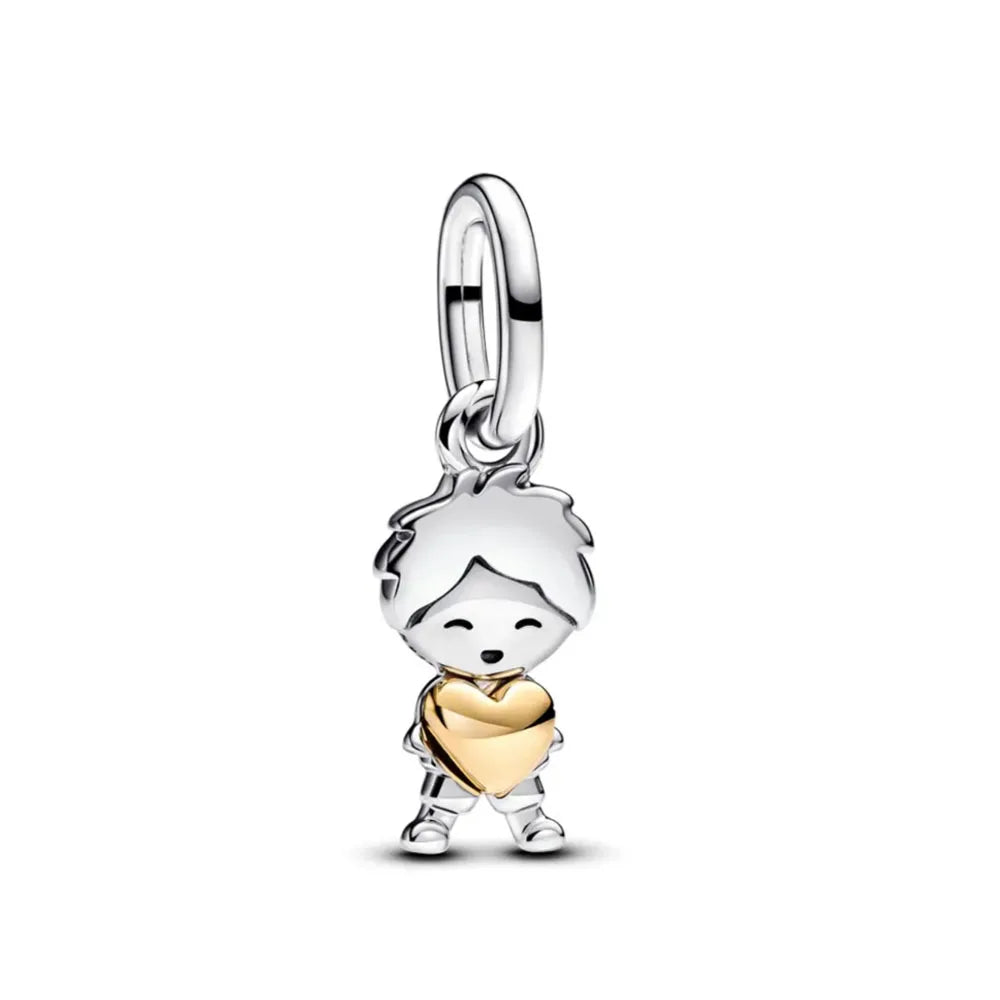 Hot Selling Christmas Santa 925 Silver Charm Bead Fit European Bracelet Bangles Women Necklace Jewelry
