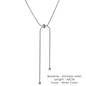 Korean Adjustable Stainless Steel Necklace for Women High Quality Design Gold Color Snake Chain Jewelry Wholesale Dropshipping