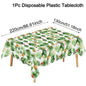 Tropical Hawaiian Party Tablecloth and Candy Bags Set | Flamingo Summer Decor