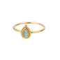 Luxury Opal Zircon Sun Rings For Women Girls Stainless Steel Gold Color Open Ring 2025 New Fashion Wedding Couple Jewelry Gift