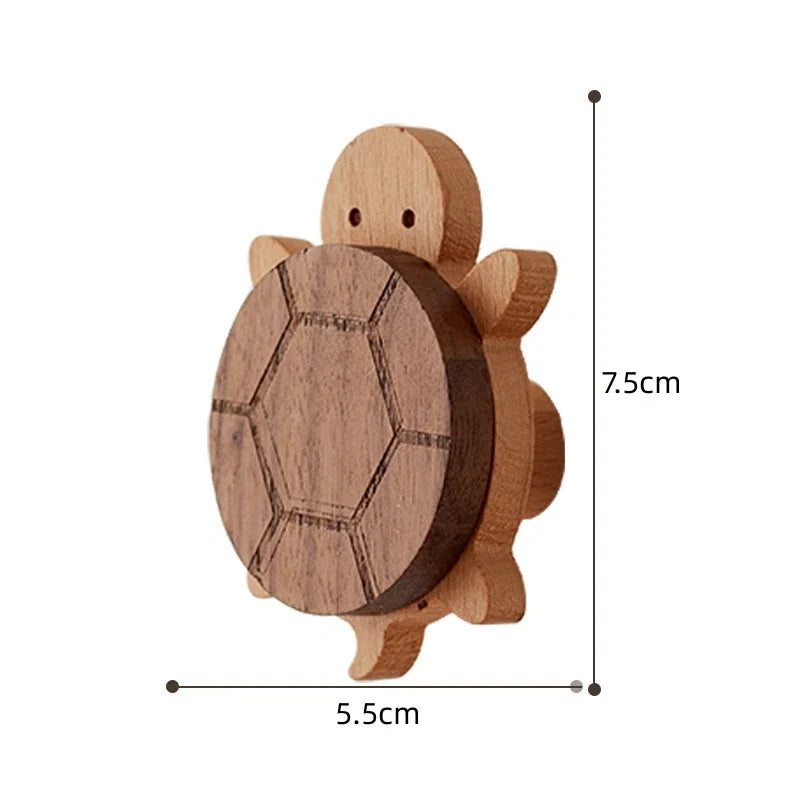 Wooden Animal Hook | Cute Wall Mounted Coat and Key Holder