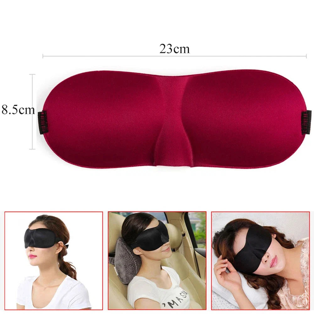 3D Breathable Sleeping Eye Mask | Light Blocking Sleep Aid for Travel and Home
