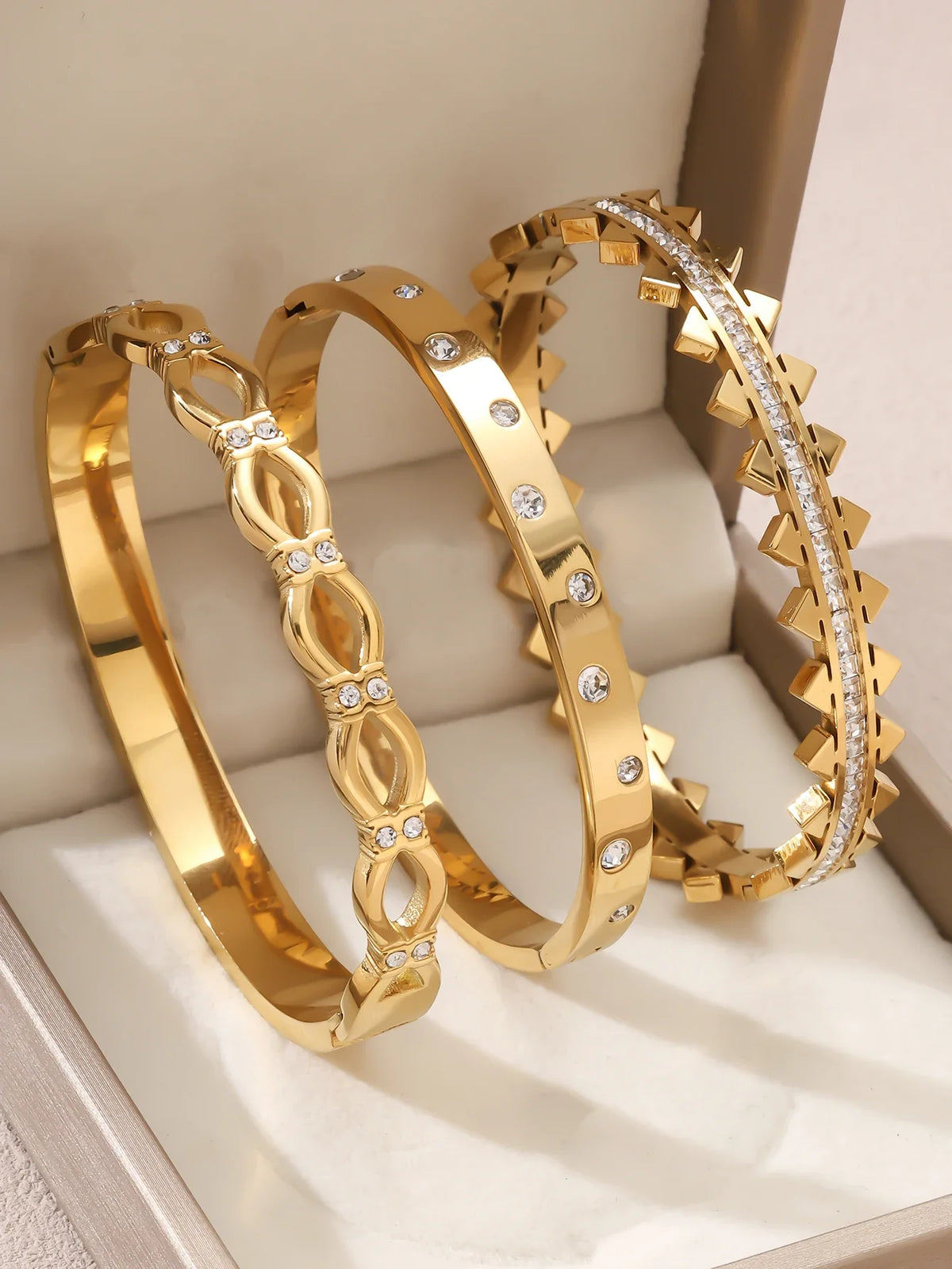 1pieces/set women's wedding jewelry party holiday Valentine's Day gift stainless steel bracelet plated with 18K gold bracelet