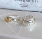 PANJBJ 925 Sterling Silver Pearl Irregular Ring | Women Shell Overlapping Hollow Sweet Design Jewelry