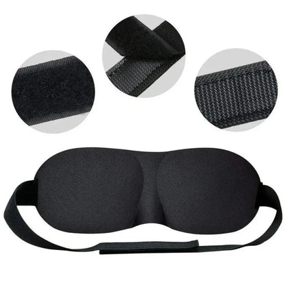3D Contoured Sleep Eye Mask for Deep Sleep | Ergonomic Light Blocking Blindfold