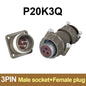 P20 Series Connector 2 3 4 5 7 Core 20mm Plug and Socket | Waterproof Circular Connector