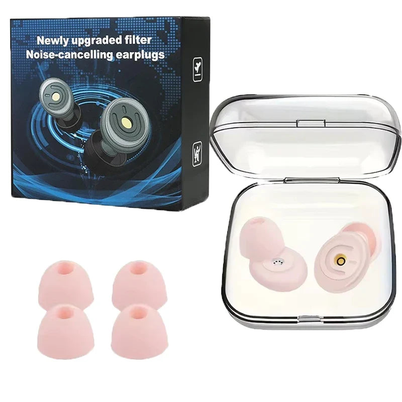 Silicone Ear Plugs for Noise Reduction | Reusable Sleeping Earplugs