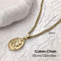 Roman Centurion Pendant 18K Gold Plated 18K Gold Plated Oval Portrait Charm Vintage Military Style Jewelry Necklace for Men