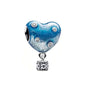 European Summer Blue Series Turtle Flower Pendant Fit S925 European 925 Sterling Silver Bracelet Bangles Necklace