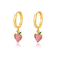 Zircon Heart Pendientes Earring For Women Stainless Steel Gold Color Piercing Earring 2025 Trend Jewelry aretes Accesorios mujer