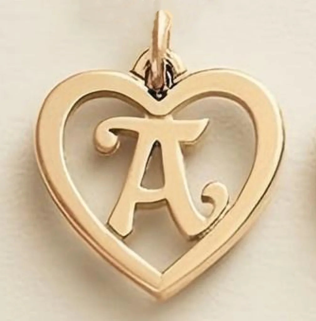 SUNIBI Stainless Steel Letter Heart Shape Hollow Pendant Charm for Bracelet Necklaces  for Women DIY Jewelry Making