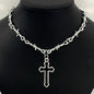 Barbed Wire Choker Necklace | Gothic Punk Thorns Chain for Women