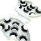5-8 Pairs Natural Russian Striped Mink Lashes | 3D Volume Wavy False Eyelash Extensions
