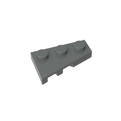 Gobricks GDS-547 Wedge Plate 3 x 2 Right | Compatible Building Block for DIY Creations