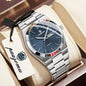 PAAZOMU Original Luxury Men Clock Fashion Luminous Waterproof Chronograph Date Watch For Man Leather Quartz Men's Watches Reloj