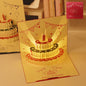 3D Music Light Birthday Card | Pop Up Cake Musical Greeting with Envelope