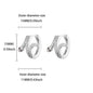 Luxury Zircon Hoop Earrings for Women Gold Color Stainless Steel Butterfly Heart Snake Earring Fashion Party Wedding Jewelry Gif