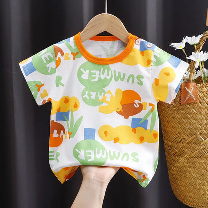 Kids Cotton Graphic Tee | Summer Unisex T-Shirt for Babies and Toddlers