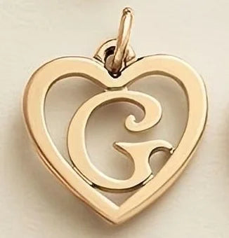 SUNIBI Stainless Steel Letter Heart Shape Hollow Pendant Charm for Bracelet Necklaces  for Women DIY Jewelry Making