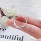 PANJBJ 925 Sterling Silver Pearl Irregular Ring | Women Shell Overlapping Hollow Sweet Design Jewelry