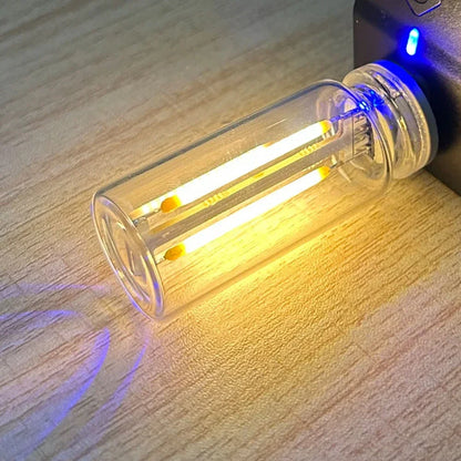 5V USB LED Spiral Filament Touch Dimming Bulb | Retro Night Light Atmosphere Lamp