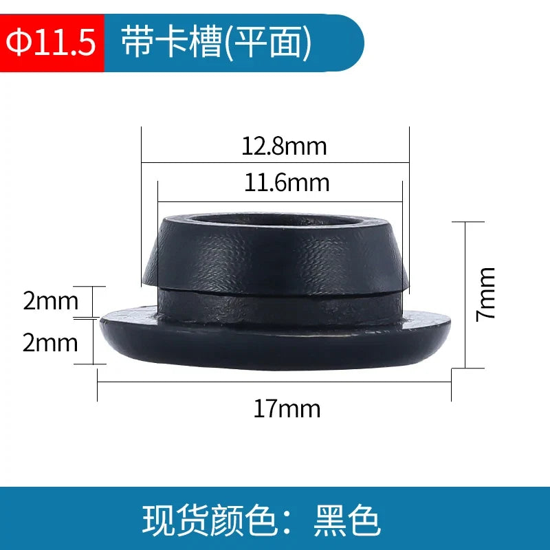 Solid Silicone Rubber Caps 2mm to 16mm T Type Plug Cover Snap-on Gasket Blanking End Caps Seal Stopper